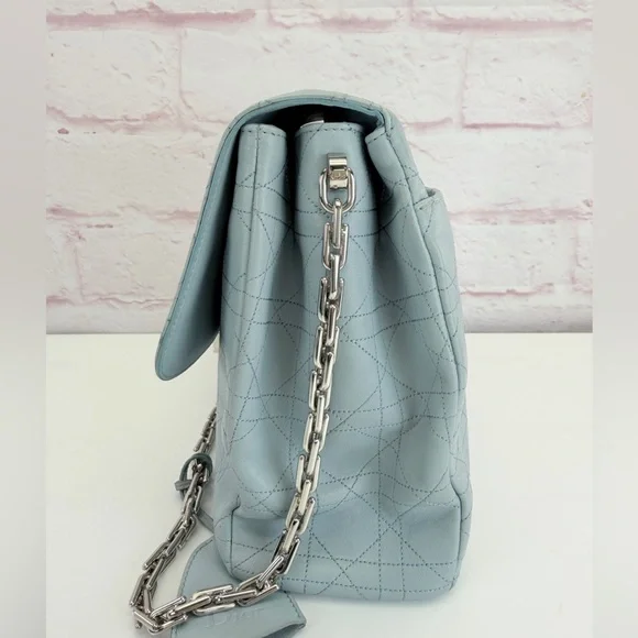 Dior Light Blue Cannage Leather Diorling Shoulder Bag - Picture 6 of 16